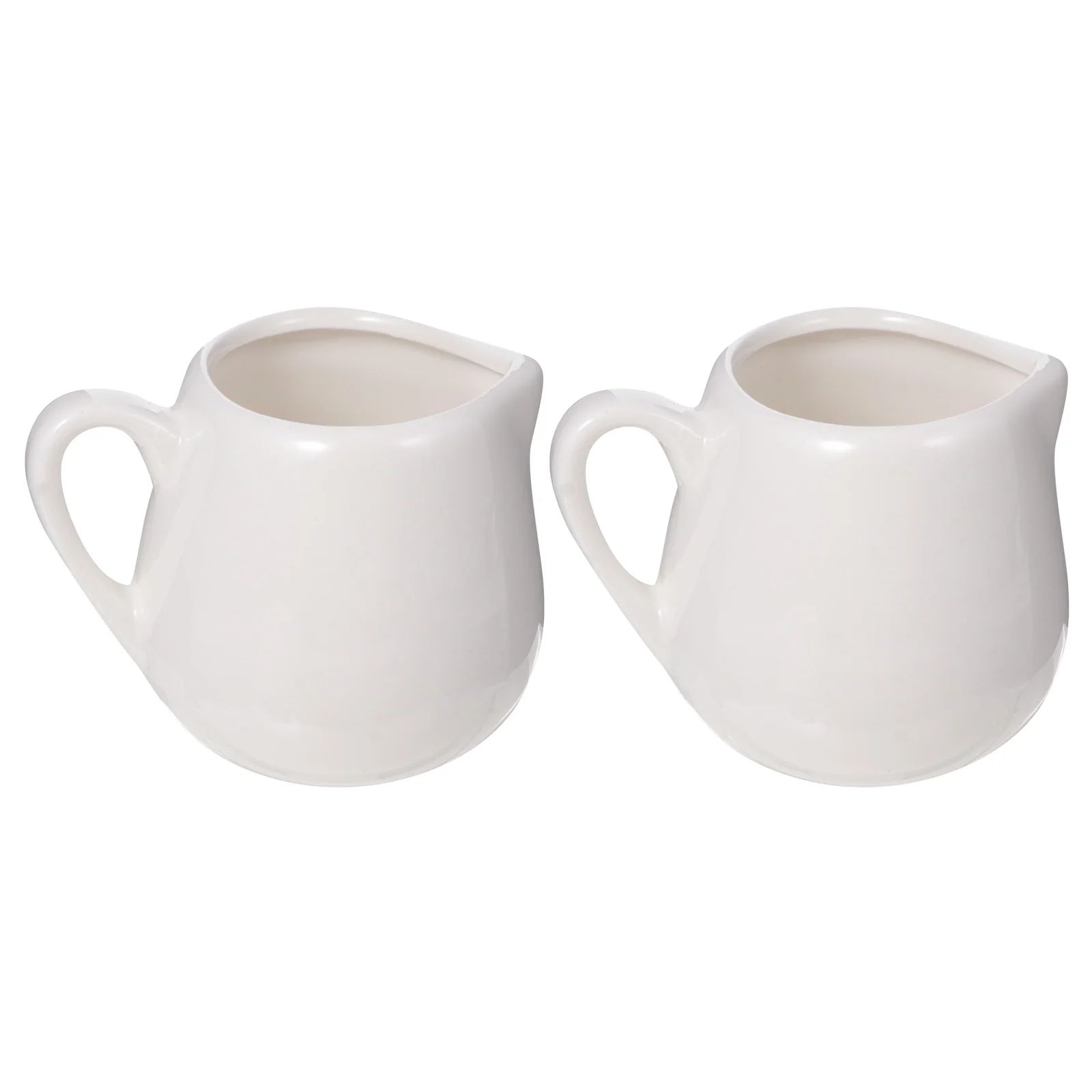 

Pitcher Creamerceramic Sauce Jug Coffee Mini Dispenser Creamsyrup Cup White Serving Porcelaingravy Handle Pourer Jugs Pot Tea