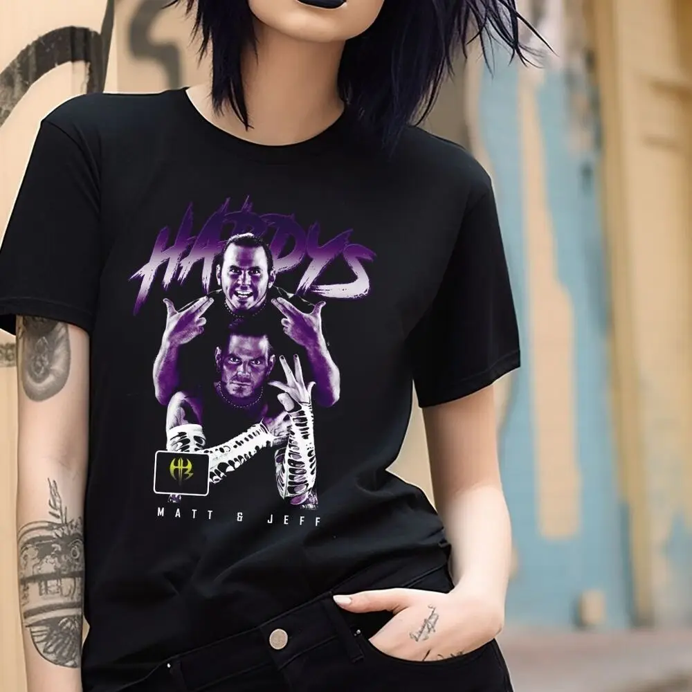 Футболка с надписью The Hardy Boyz черная Мэтт и Джефф Харди