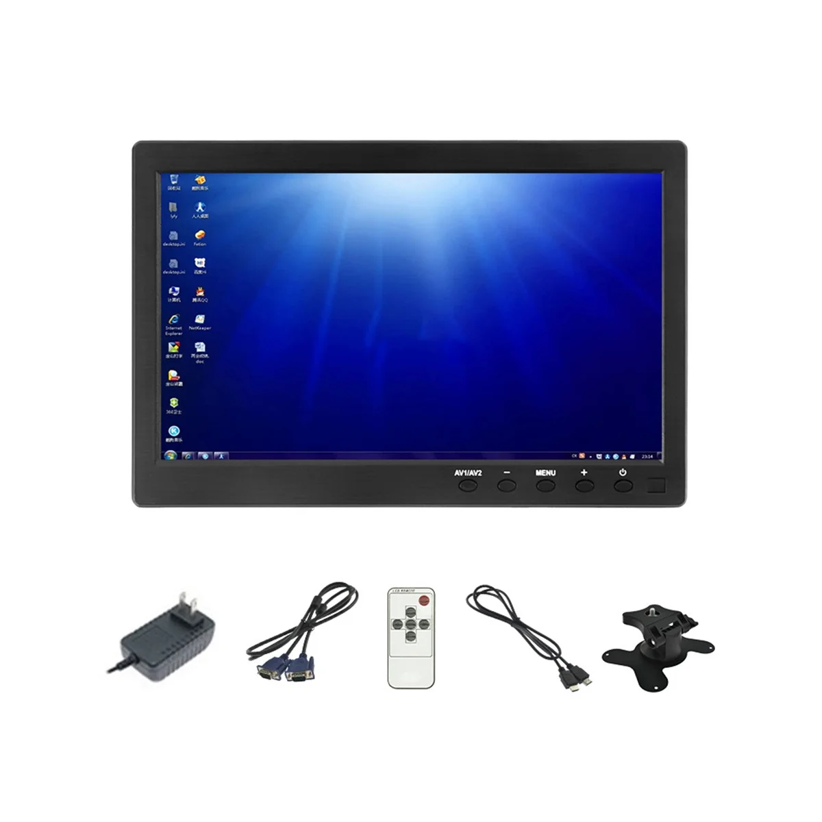 

10.1 Inch Car VGA Monitor Back-Up Camera HD Monitor Screen Car Accessories US Plug