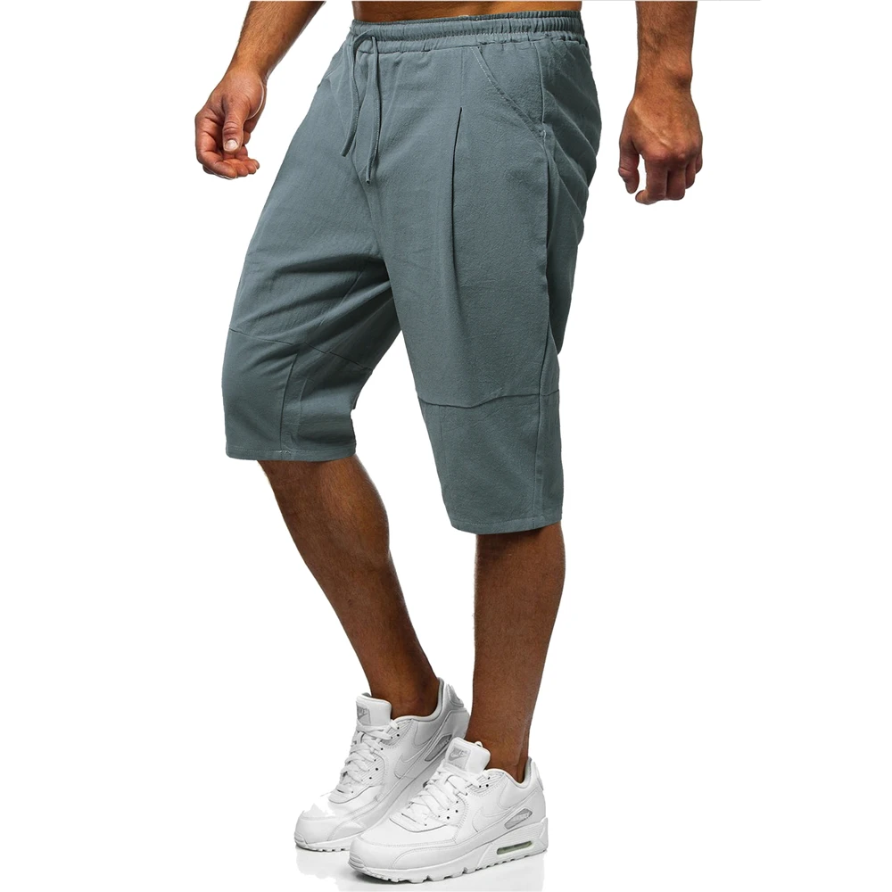 

Mens Shorts Solid Color Summer Fashion Clothing Knee Length Short Casual Sports Jogger Shorts for Men