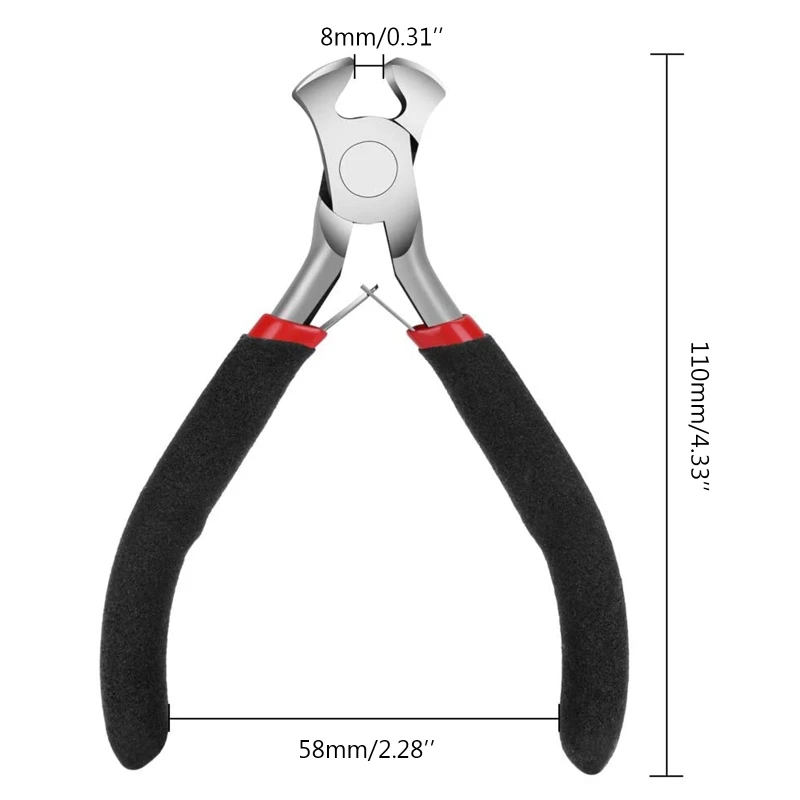 End Cutting Pliers Convenient 4.5'' Mini Pliers Carpenters Pincers Nail Puller Wire Cutting Pliers End-Nippers for DIY images - 6