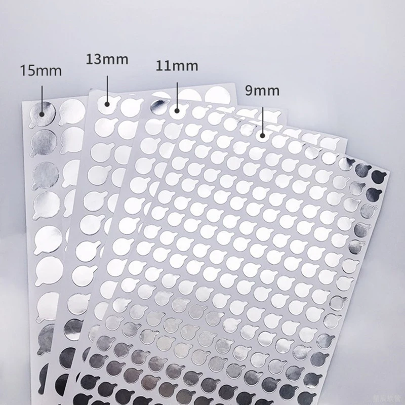 

2Set Aluminum Foil Sealing Sticker For Soft Tube Mouth Seal Adhesive Sticker Bottle Stopper
