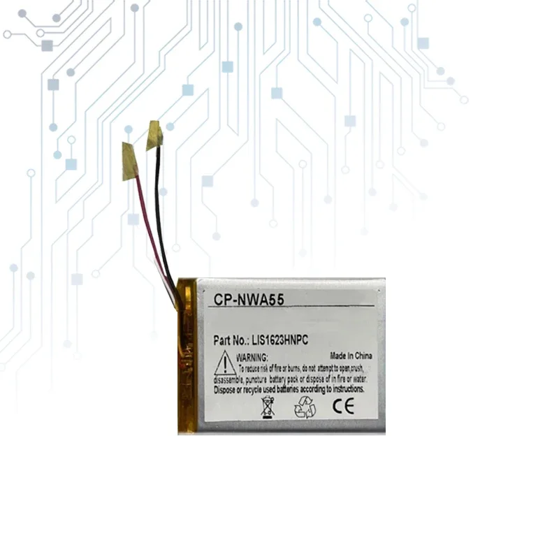Аккумулятор LIS1623HNPC 1500 мАч для Sony Walkman NW-A35 NW-A45 NW-A46 NW-A47 NW-A55 NW-A56 NW-A57 NW-A105 NW-A106 NW-A107 MP4