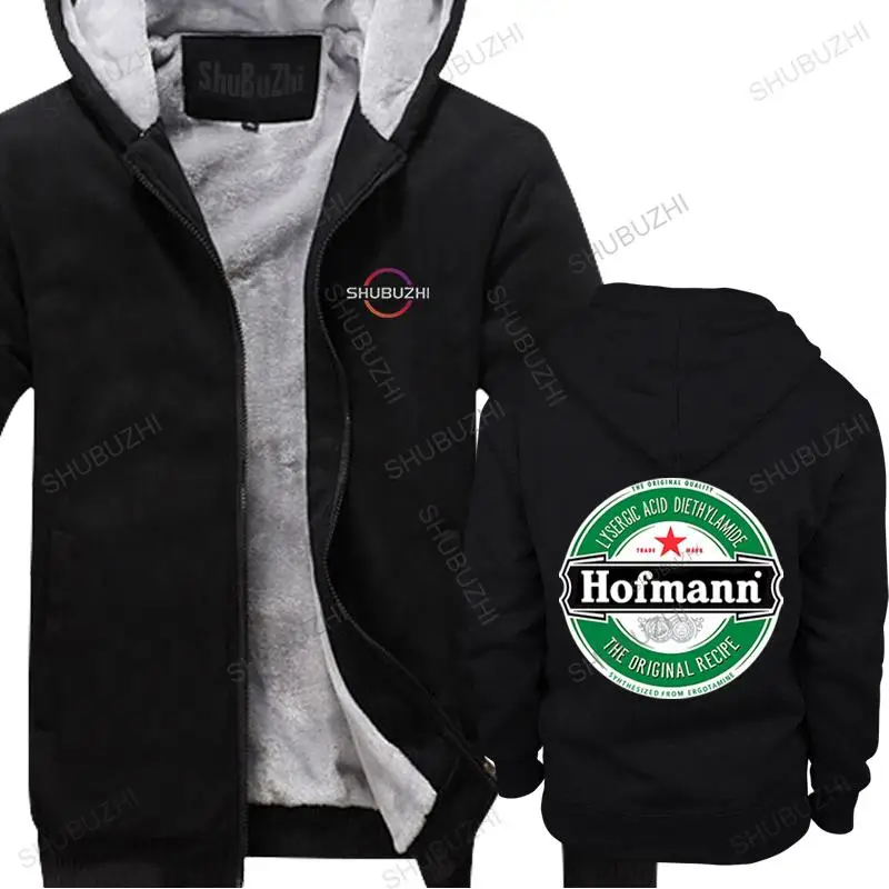 

Unique Adults Hofmann LSD Beer Label thick hoodie Stretchy Organic Cotton Print Mens sweatshirt winter Oversized Casual hoody