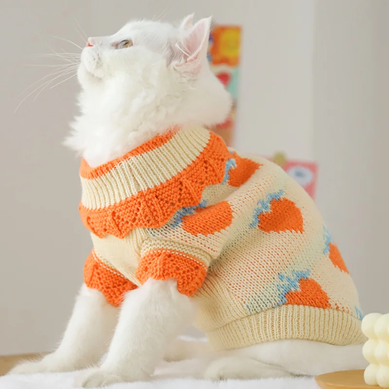 

Cat Clothes Christmas Kitten Anti-hair Loss Pet Cat Cat Puppet Cat Winter Blue Cat British Short Autumn And Winter Kitten