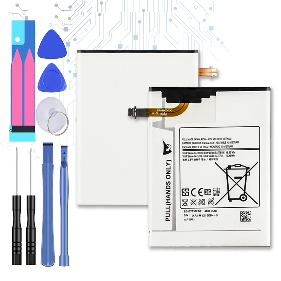

Tablet Battery EB-BT230FBE 4000mAh For Samsung Galaxy Tab 4 7.0 7.0" T230 T231 T235 SM-T230 SM-T231 SM-T235 Free Tool