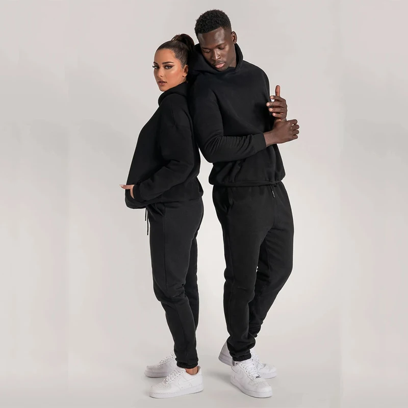 2023 Autumn/Winter New Men's 2 Piece Sportswear Sweatshirt   Sweatpants Women's Hoodie Casual Sports Jogging Hip Hop Clothing
