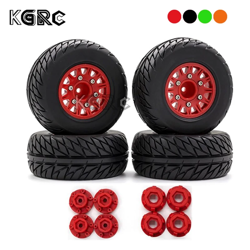 

4Pcs 110mm 1/8 1/10 Short Course Truck Tire with 12mm 14mm 17mm Wheel Hex for Slash ARRMA SENTON Vkar SCTX10 HPI RC Car