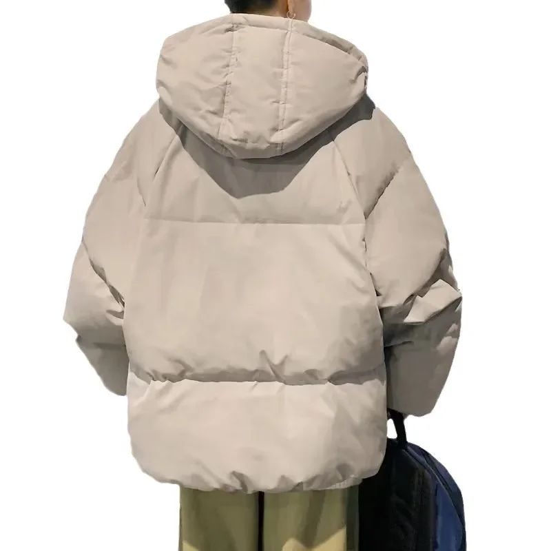 Пальто мужское хлопковое с капюшоном на молнии 2023