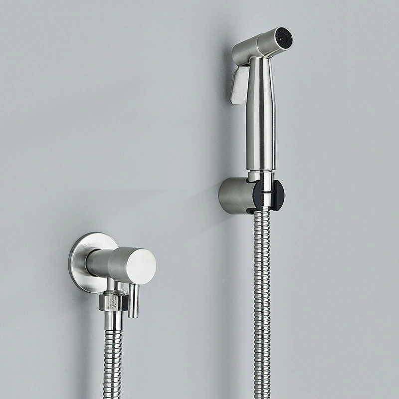 Портативный Черный Смеситель Для Биде Унитаза И Из Нержавеющей Стали