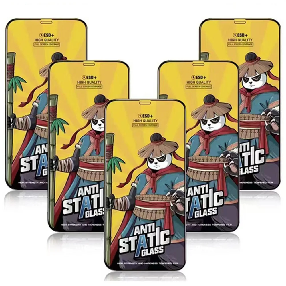

Антистатическое HD закаленное стекло для защиты экрана от электростатического разряда 100 шт., защитная пленка для iPhone 14 Pro Max 13 Mini 12 11 XS XR X 8 7 6 Plus SE