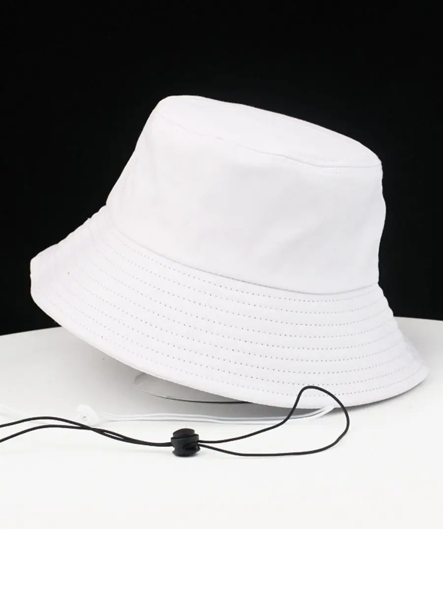 

56cm 58cm 60cm 62cm 64cm Pure Cotton Adult Bucket Hats Big Bone Ladies Beach Hat Men Plus Size Plain Fisherman Hat 5 Colors