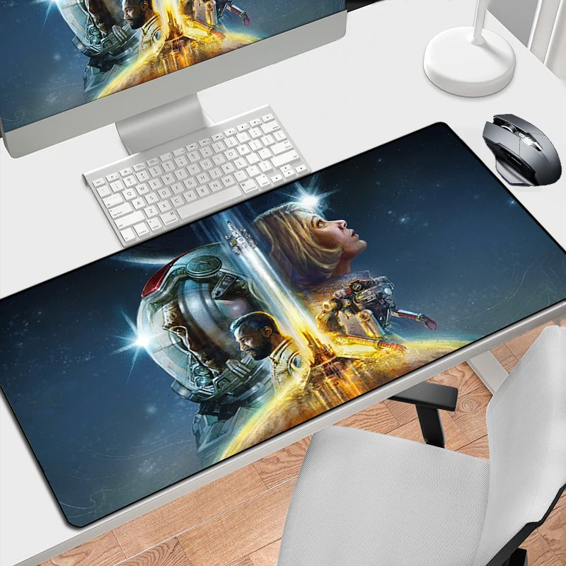 

Rubber Mouse Pads Starfield Desk Pad Pc Accessories Gamer Keyboard Computer Desks Mousepad Gaming Mats Mat Mause Large Xxl Mice