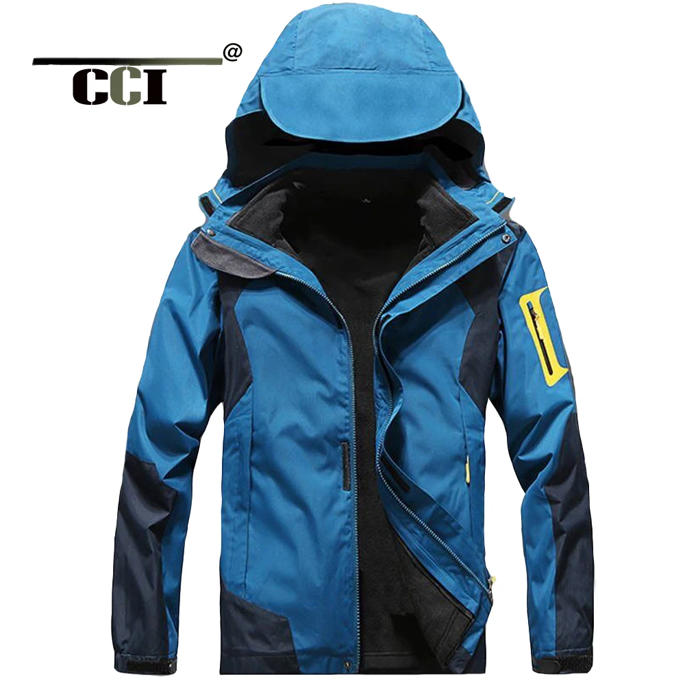 

CCI Winter Men's Waterproof Hiking Jacket Large Size Windproof Windbreaker Camping Hunting Running Trekking Fishing Coat MC024