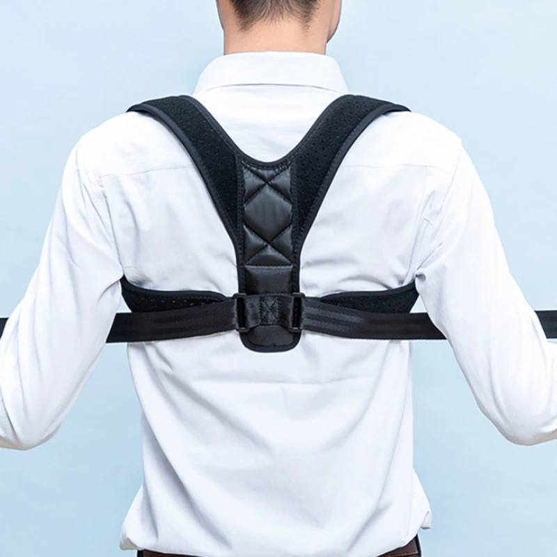 

Корректор осанки Kyphosis корректирующий пояс Женский корсет бандаж для спины Регулируемый Невидимый Поясничный пояс для спины для взрослых