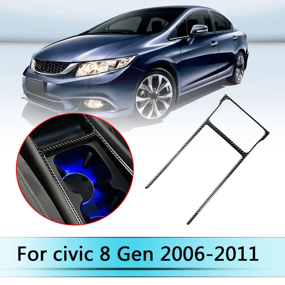 

Car Interior Cover Trim Accessories Carbon Fiber Car Panel Trim Sticker Decoration for Honda Civic 8th Gen 2006-2011