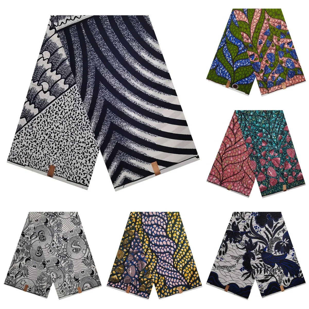 Последняя модная восковая ткань Анкара настоящая мягкая африканская