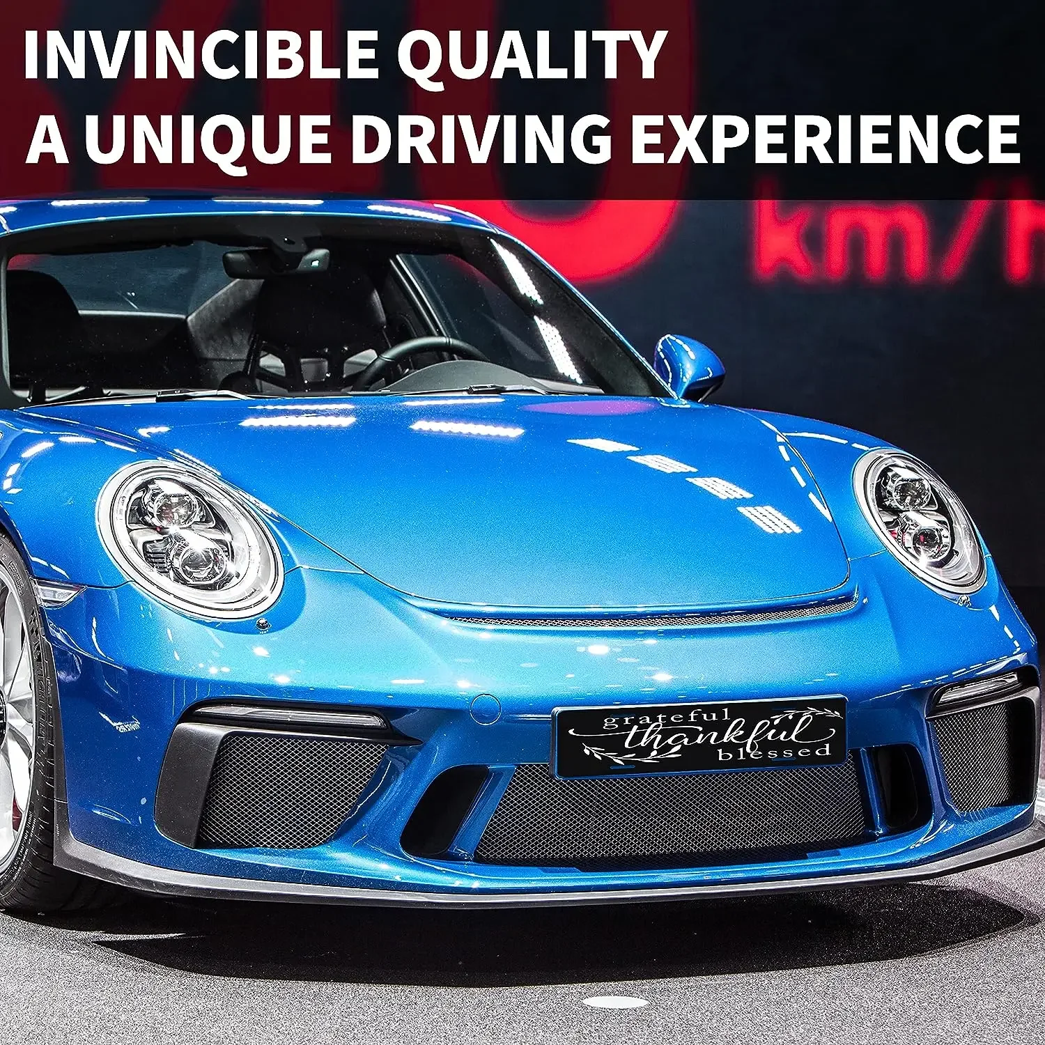 Благодарная Благословенная передняя крышка номерного знака автомобиля с