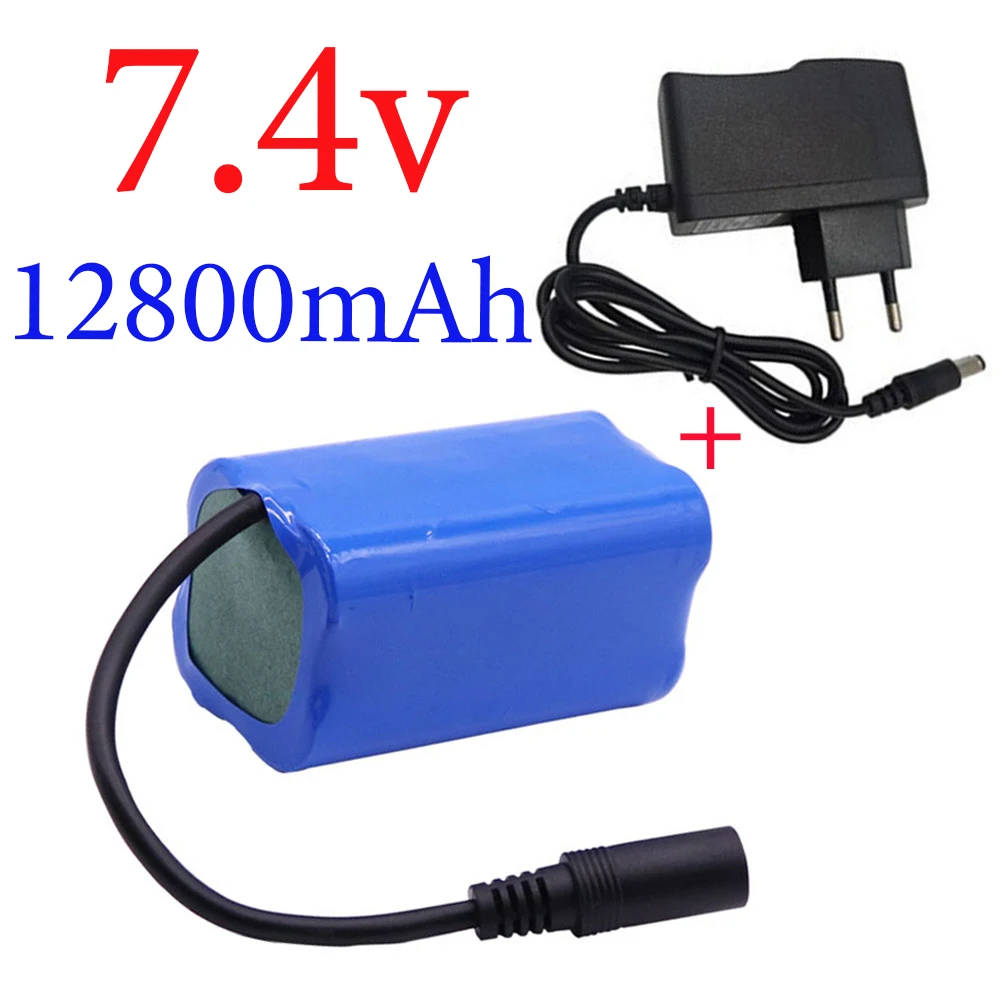 

Upgrade battery for T188 2011-5 T888 V007 H18 C18 Remote Control Fishing Bait Boat Spare Part 18650 7.4v 12800mAh Battery