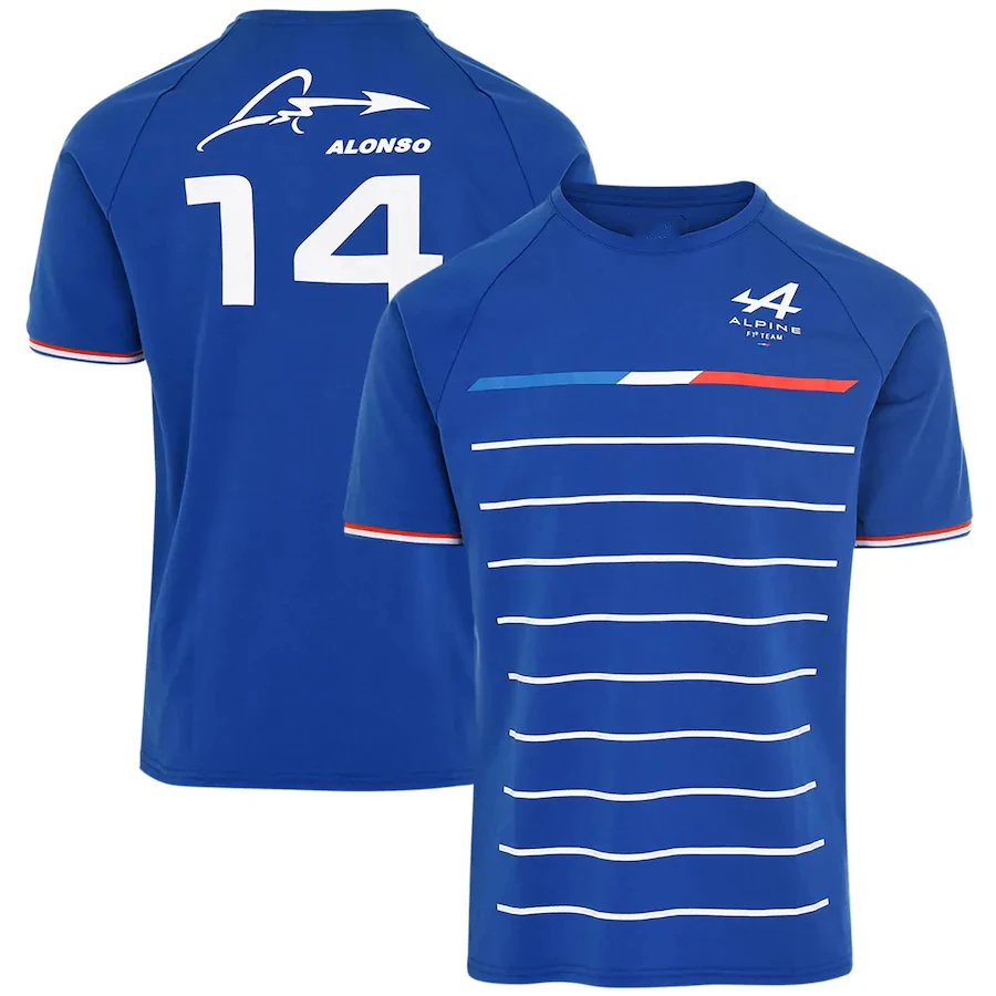 

2022 New Men's Alpine F1 Team Jersey,Crew Neck Casual Sports Top,Spanish Racer Alonso Formula 1 T-Shirt,AliExpress Free Shipping