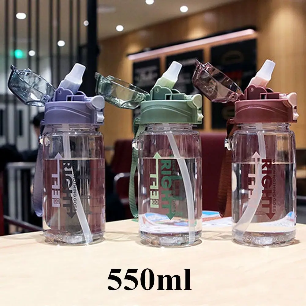 

550ml Simple Time Marker Capacity Fitness Portable Cup Drinking Tumbler Sports Water Bottle Water Jug With