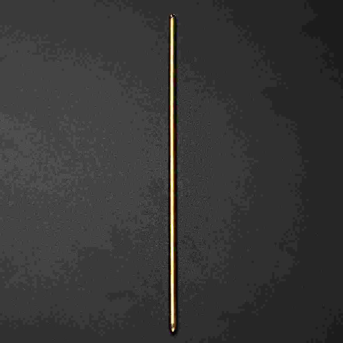 

10pcs Copper Hair Sticks Metal Hair Stick Hairpins Hair Fork with Hole DIY Craft for Lady Women Golden