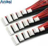 5pcs lipo battery balance charger cable 10cm 2s 3s 4s 5s 6s 22awg cable soft silicon wire plug for imax b3 b6