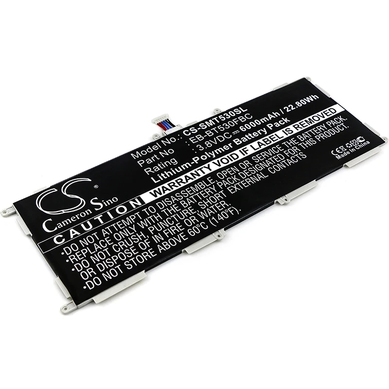 

Cameron Sino Battery For Samsung EB-BT530FBE Galaxy Tab 4 Education,Galaxy Tab4 10.1 6000mAh / 22.80Wh