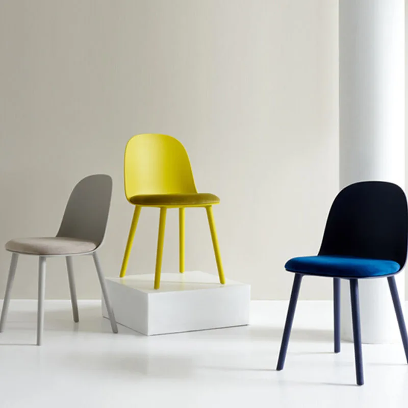 

Patio Minimalist Dining Chairs Modern Pace Saving Lounge Chair Plastic Events Outdoor Restaurant Sillas Comedor Nordic Furniture