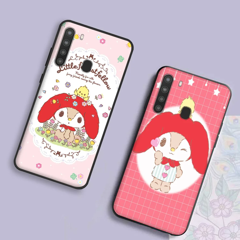 Littleforestfellow Marron Cream Cover for Huawei Y5P Y6 Y6S Y6P Y7 Y7A Y8P Y8S Y9 Y9A Y9S Prime Black Phone Case