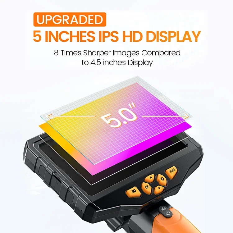 Teslong 2022 Новая водонепроницаемая камера для осмотра канализационных труб с двумя