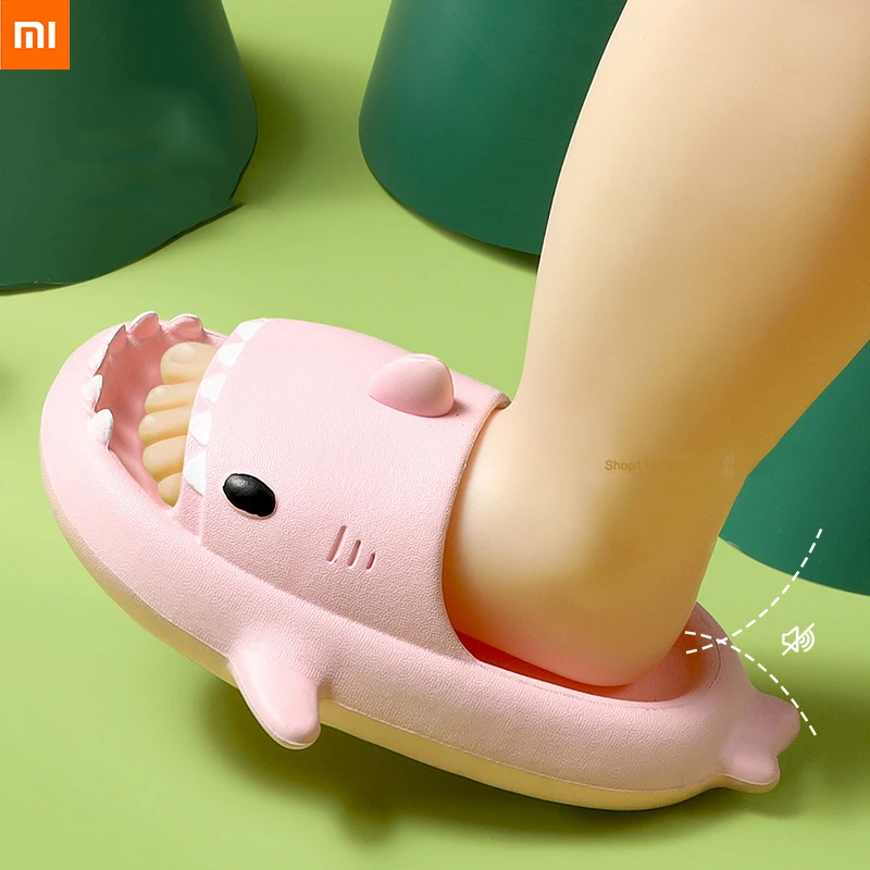 

Сандалии Xiaomi детские летние с мягкой подошвой, симпатичные Тапочки из ЭВА, Нескользящие, домашние тапочки для детей и родителей