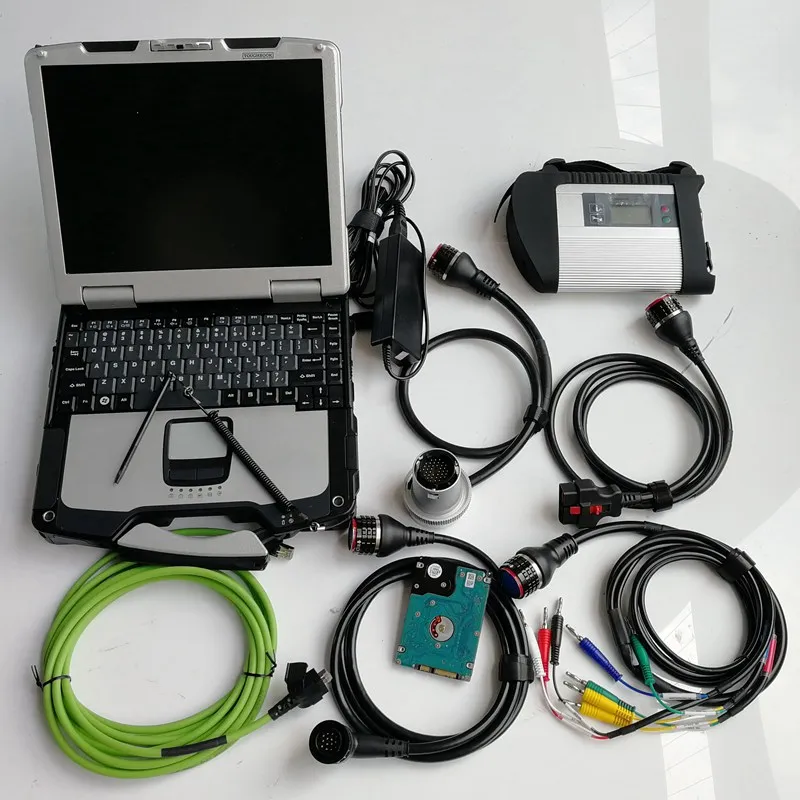 

WiFi Diagnostic Tool MB Star C4 Connect SD Compact Auto Professional 2023 Car Scanner Laptop CF30 90% New Computer Programmer