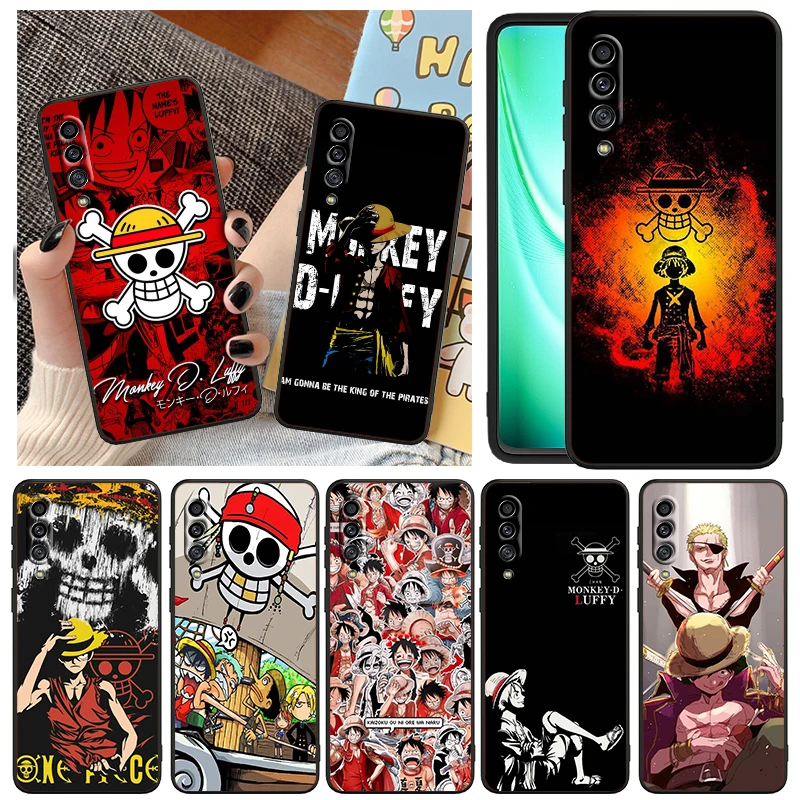 

Japanese Anime One Piece For Samsung Galaxy A90 A80 A70 S A60 A50S A30 S A40 S A2 A20E A20 S A10S A10 E Black Phone Case Capa