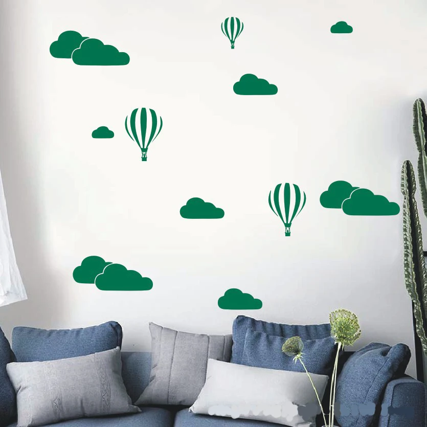 

Cartoon Decal Hot Balloon Wall Sticker DIY Wallpaper For Children Room Wall Decoration Decals Home Decor Art Mural