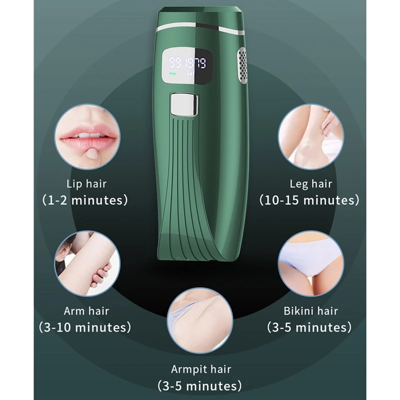 

Household Beautiful Painless Photon Hair Removal Device Rechargeable Portable Hair Removal Device US Plug