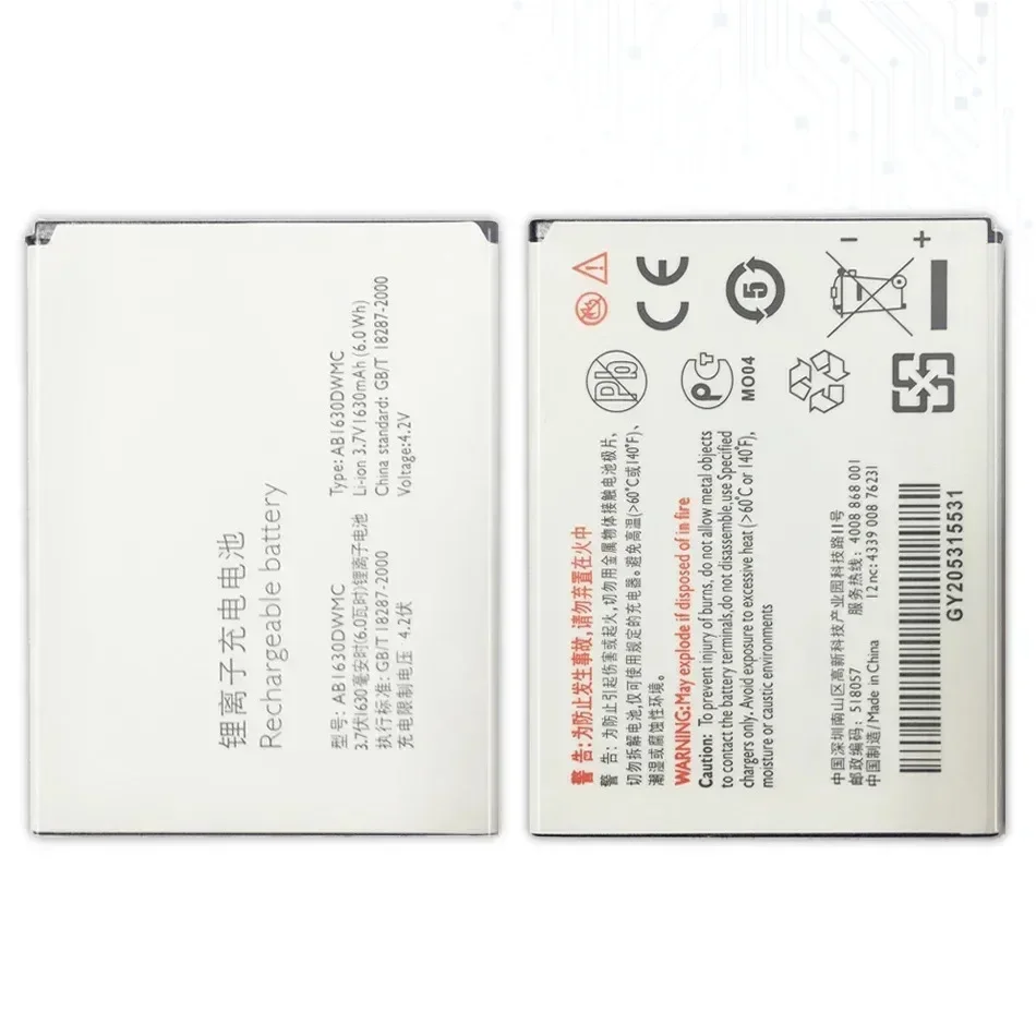 AB1630DWMT AB1630DWMC AB1630AWMX AB1630AWMC AB1630BWMB Аккумулятор для PHILIPS Xenium D633 T539 W536 W635 W6350 1630 мАч