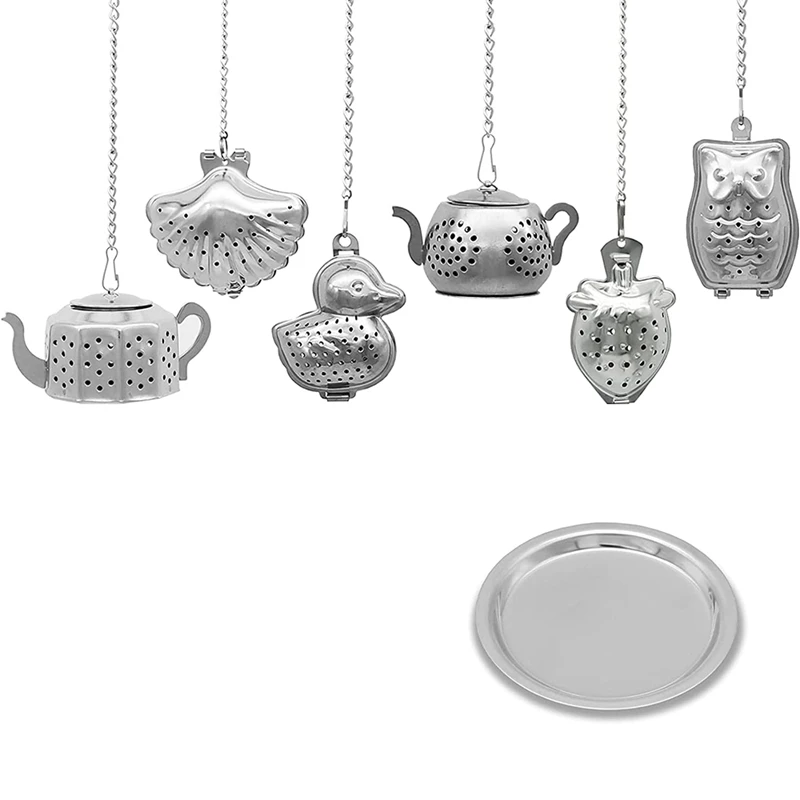 

Loose Tea Infuser Metal Loose Leaf Tea Infuser Teapot With Drip Tray Teacup And Teapot