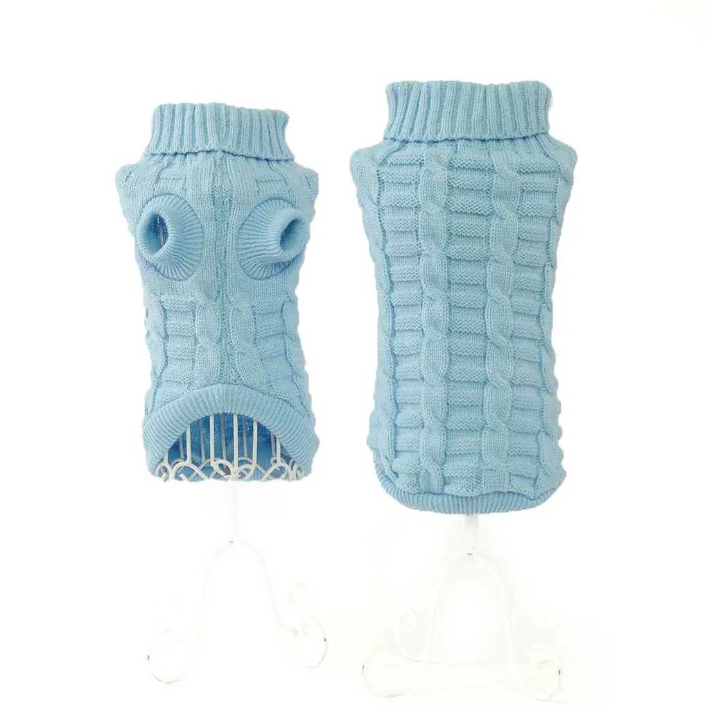 Свитер для домашних питомцев одежда собаки зимние теплые пальто вязаная