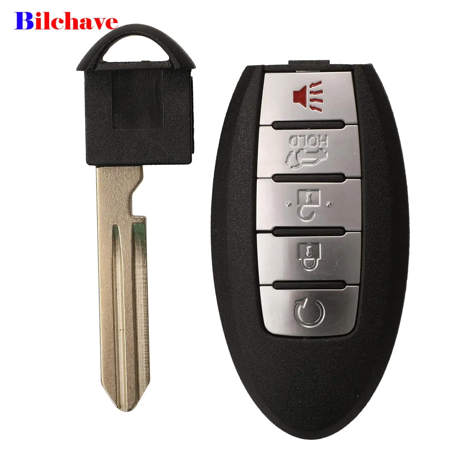 

Bilchave 5 Buttons Smart Key Shell Case Cover For Nissan Altima Maxima Nissan Rogue 2013-2019 Replacement