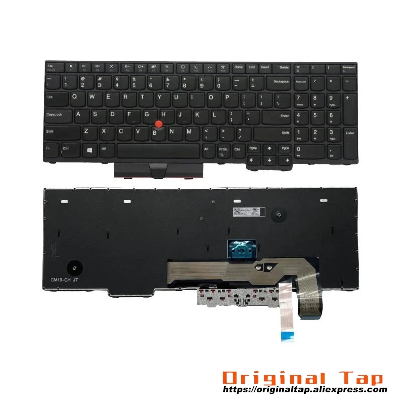 Английская клавиатура США для Lenovo Thinkpad L15 Gen 1 2 5N20W68240 5N20W68276 5N20W68312