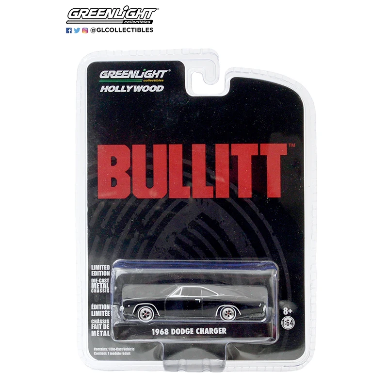 Greenlight 1/64 пропорции новый стиль детектив Ford Mustang голливудская серия литые модели