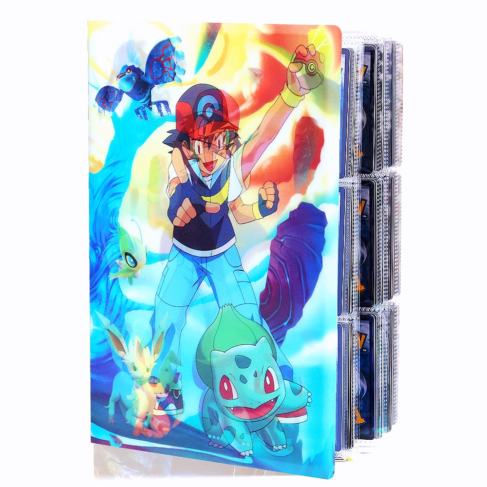 

Pokemon Large Cards Album 9 Pocket 432 Card Book Map Holder Collectibles Anime Pikachu Charizard Binder Folder Kids Toys Gift