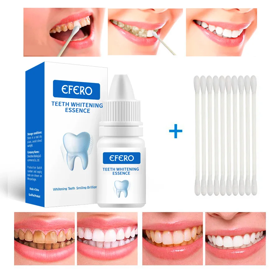 

EFERO Teeth Whitening Serum Gel Dental Oral Hygiene Effective Remove Stains Plaque Cleaning Essence Care Toothpaste