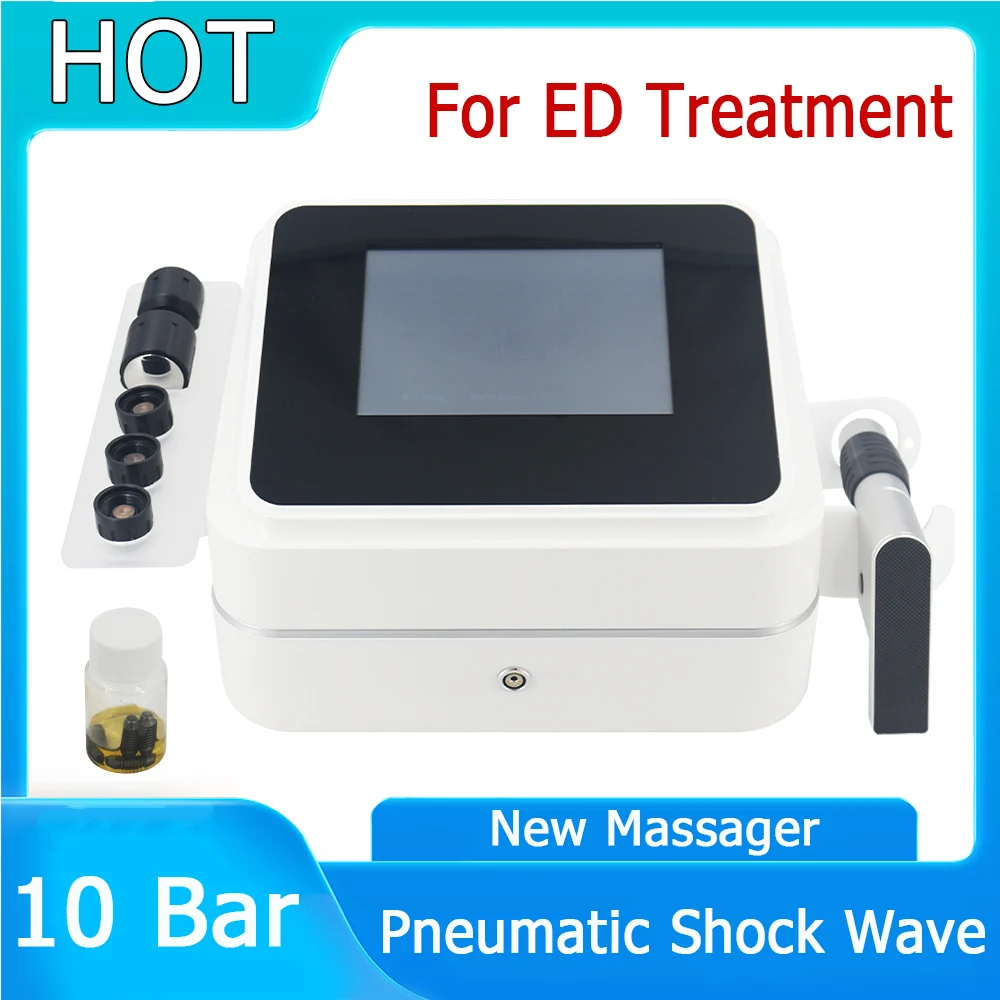 

New Pneumatic Shockwave Therapy Machine Pain Physiotherapy Shock Wave Device For Effective ED Treatment Body Relax Massager 2023