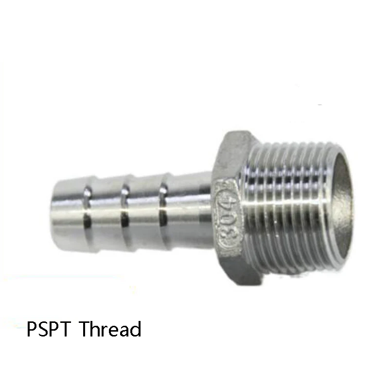 

Соединитель для шланга с хвостовиком, прямой фитинг, нержавеющая сталь 304, литой 6/8/10/12 мм, диаметр шланга 1/8 дюйма/1/4 дюйма/3/8 дюйма, наружная резьба BSPT, 5 шт.