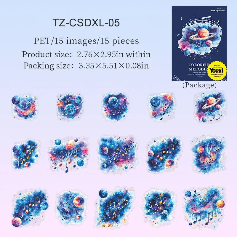 

Набор стикеров Jianwu Colorful Melodies Series