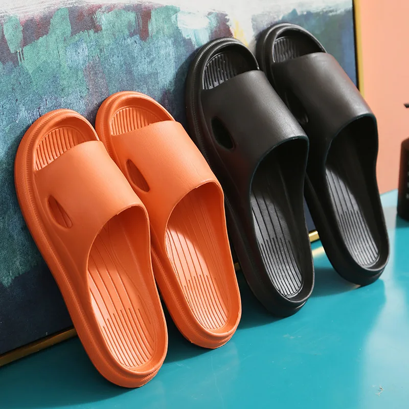

New Hotel Slippers Women's Thick Bottom Simple Feces Sense Home Household Sandals and Slippers Summer