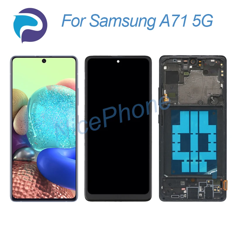 Для Samsung A71 5G ЖК-экран + сенсорный дигитайзер дисплей 2400*1080 SM-A716B/F/DS/DSN/O/U/U1