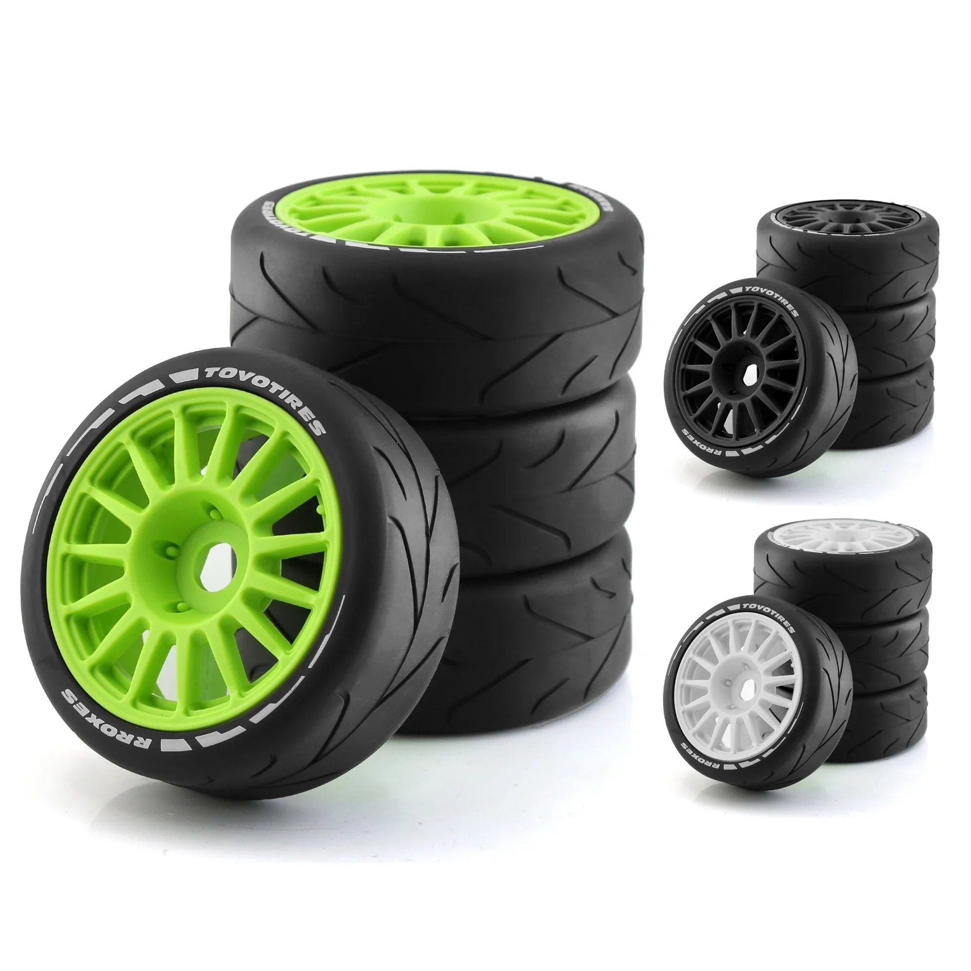 4 шт. 103 мм 1/8 RC внедорожный багги раллийные автомобильные шины колеса 17